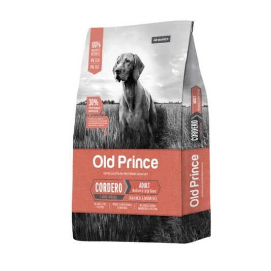 OLD PRINCE RAZAS GRANDES Y EXTRAGRANDE ARROZ INTEGRAL Y CORDERO